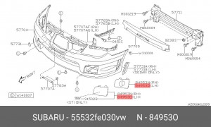 Деталь 55532FE030VW SUBARU