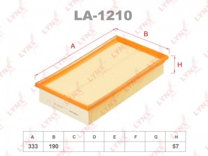 Фильтр воздушный LA-1210 LYNXAUTO