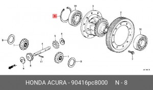 Деталь 90416PC8000 HONDA