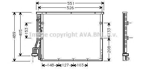 Радиатор кондиционера BW5148 AVA