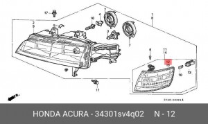 Габаритные огни 34301SV4Q02 HONDA