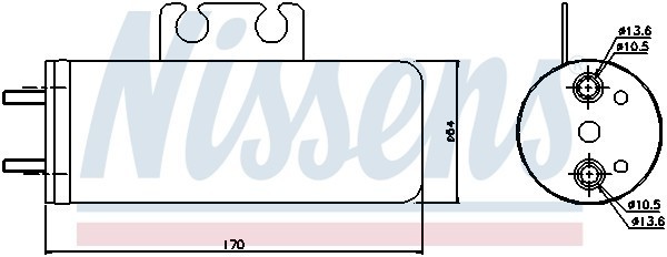 Осушитель, кондиционер 95316 NISSENS