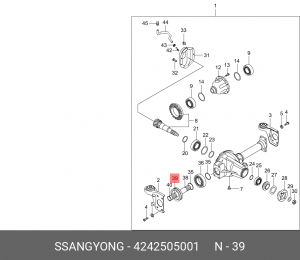 Сальник 4242505001 SSANG YONG