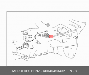 Блок управления, система зажигания A 004 545 34 32 MERCEDES BENZ