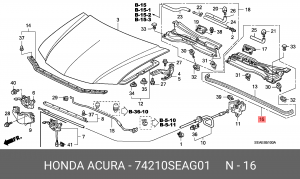Деталь 74210SEAG01 HONDA
