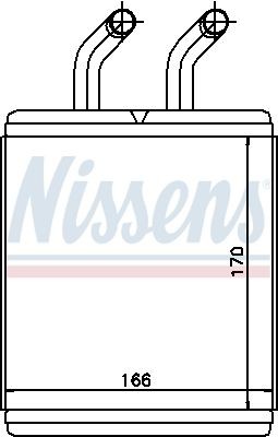 Теплообменник, отопление салона 77526 NISSENS