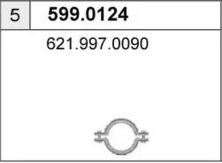 Монтажный комплект, глушитель 5990124 ASSO
