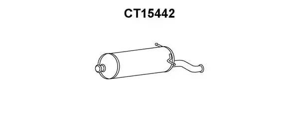 Глушитель выхлопных газов конечный CT15442 VENEPORTE