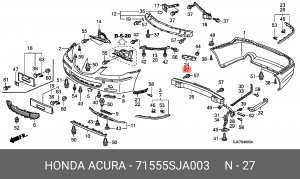 Деталь 71555SJA003 HONDA