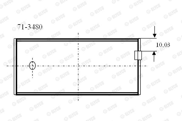 Подшипник 71-3480 GLYCO