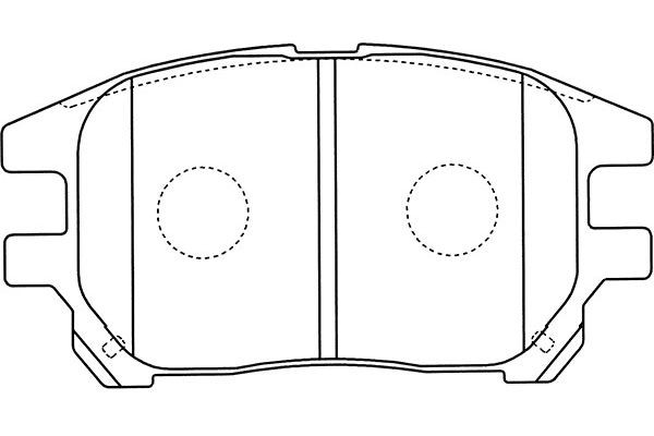Комплект тормозных колодок, диско BP-9111 KAVO PARTS