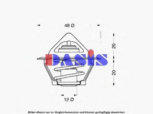 Термостат, охлаждающая жидкость 751795N AKS DASIS