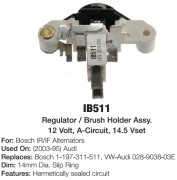 Реле регулятор напряжения генератора IB511 TRANSPO