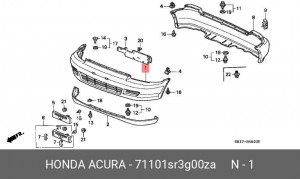 Буфер 71101SR3G00ZA HONDA