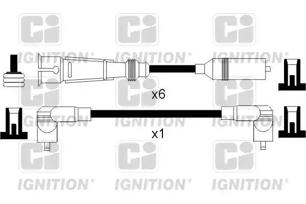 Ккомплект проводов зажигания XC856 QUINTON HAZELL