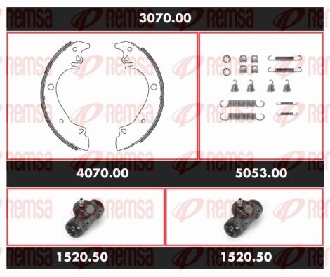 Комплект тормозных колодок 307000 REMSA
