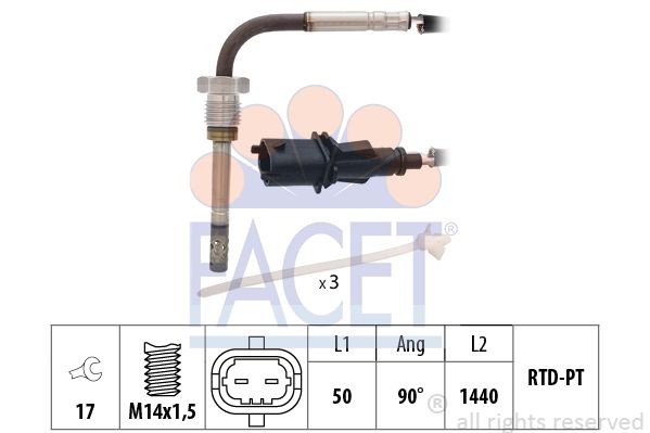 Ккомплект проводов зажигания 48528 FACET