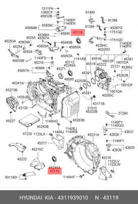 Сальник КПП 4311939010 HYUNDAI KIA