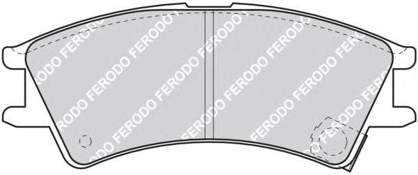 Комплект тормозных колодок, диско FDB1326 FERODO