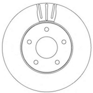 Тормозной диск 562281B BENDIX JURID
