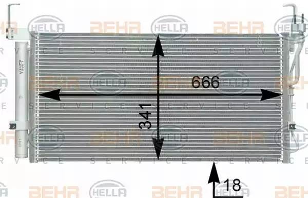 Конденсатор, кондиционер 8FC 351 302-331 HELLA