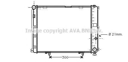 Радиатор охлаждения ДВС MS2126 AVA