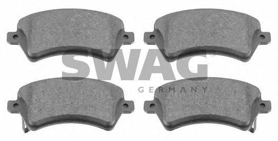 Комплект тормозных колодок, диско 81 91 6539 SWAG