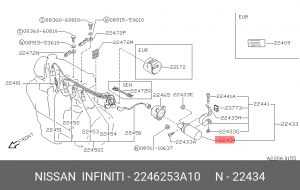 Катушка зажигания 22462-53A10 NISSAN