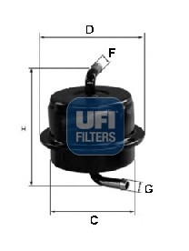 Топливный фильтр 31.565.00 UFI