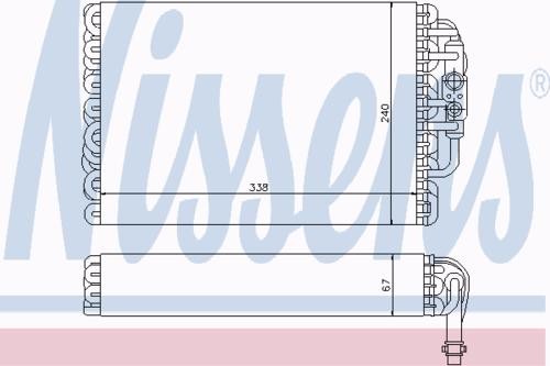 Испаритель, кондиционер 92182 NISSENS