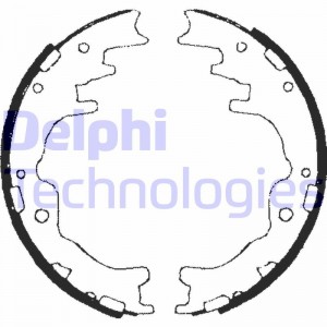 Комплект тормозных колодок LS1706 DELPHI