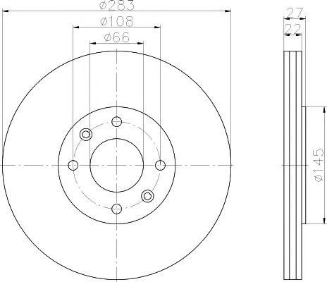 Тормозной диск MDC814 MINTEX
