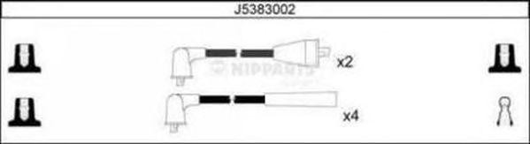 Ккомплект проводов зажигания J5383002 H B JAKOPARTS NIPPARTS