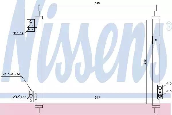 Конденсатор, кондиционер 940078 NISSENS