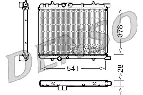 Радиатор, охлаждение двигател DRM21032 DENSO