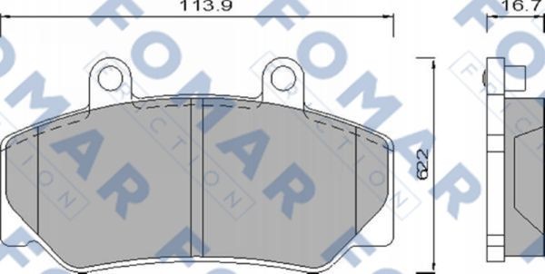 Колодки тормозные дисковые 51473981 ROULUNDS BRAKING