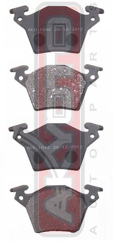 Колодки тормозные дисковые AKD-1046 AKYOTO