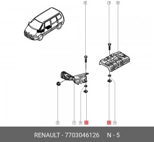 Деталь 7703046126 RENAULT