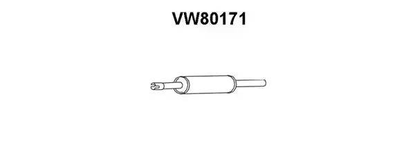 Предглушитель выхлопных газов VW80171 VENEPORTE