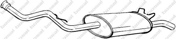 Глушитель выхлопных газов конечный 278-215 BOSAL