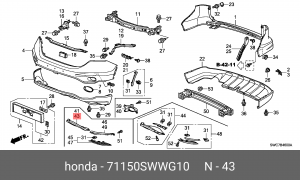 Деталь 71150SWWG10 HONDA