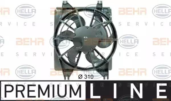 Вентилятор, конденсатор кондиционера 8EW 351 034-521 HELLA