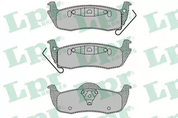 Колодки тормозные дисковые 05P1405 LPR