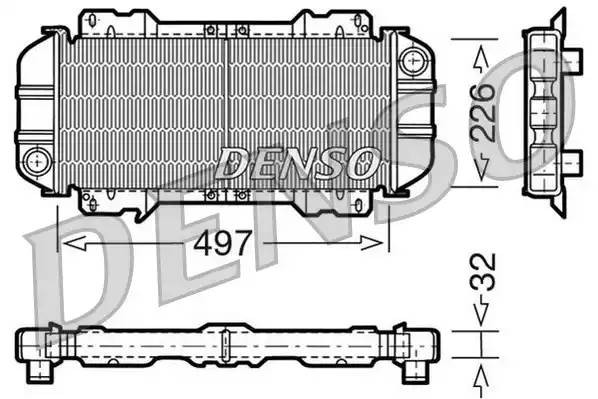 Радиатор, охлаждение двигател DRM10015 DENSO