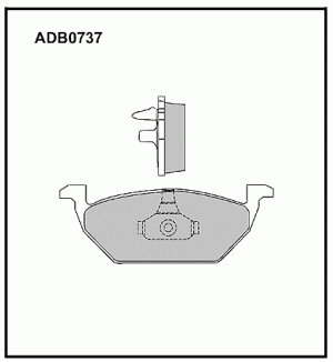Колодки тормозные дисковые ADB0737 ALLIED NIPPON