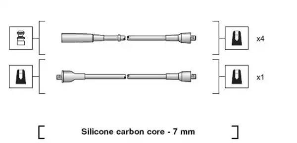 Ккомплект проводов зажигания 941318111200 MAGNETI MARELLI
