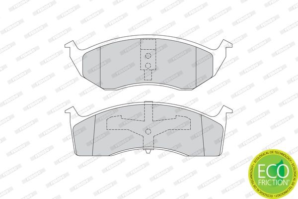 Комплект тормозных колодок, диско FDB1098 FERODO