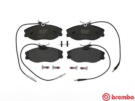 Комплект тормозных колодок, диско P61057 BREMBO