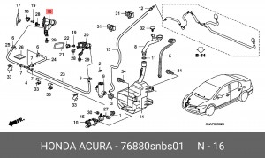 Деталь 76880SNBS01 HONDA