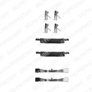 Комплектующие, колодки дискового тормоза LX0279 DELPHI